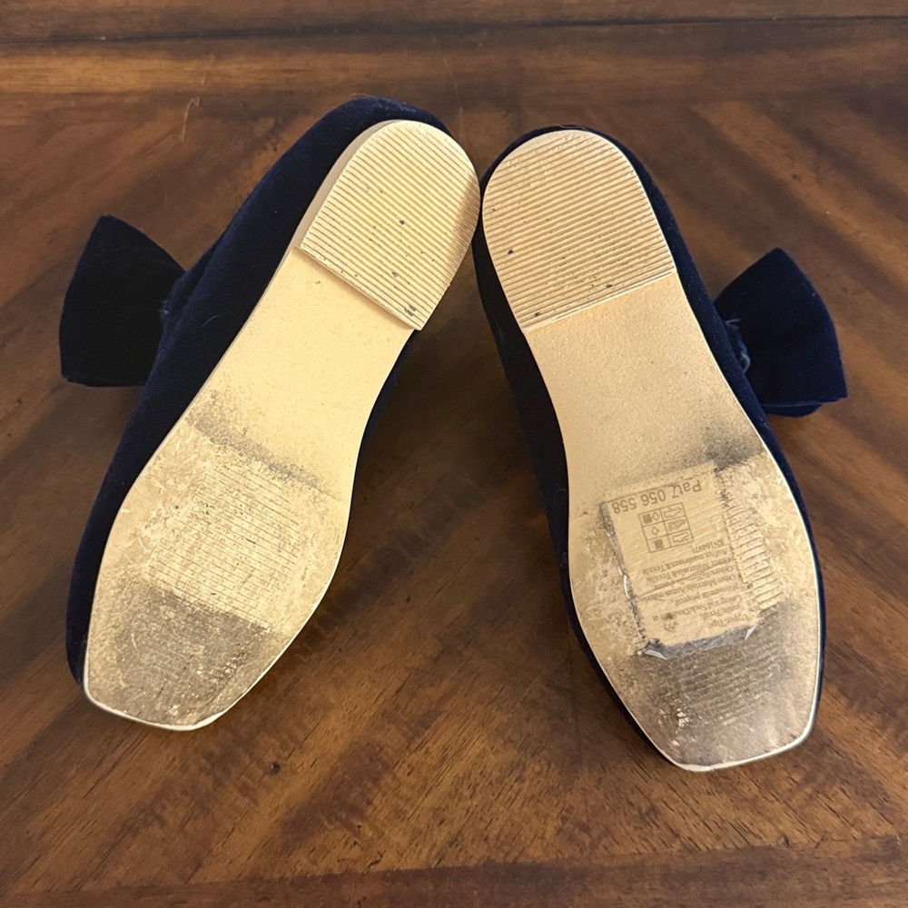 Janie and Jack Velvet Bow Ballet Flat - Picture 4 of 6